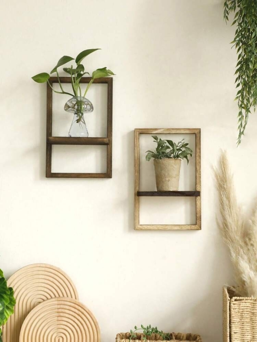 Rustic Wall Shelf- Floating Book Shelf